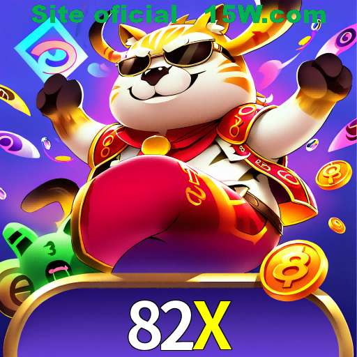 Imagem promocional da 82X mostrando a plataforma e suas vantagens